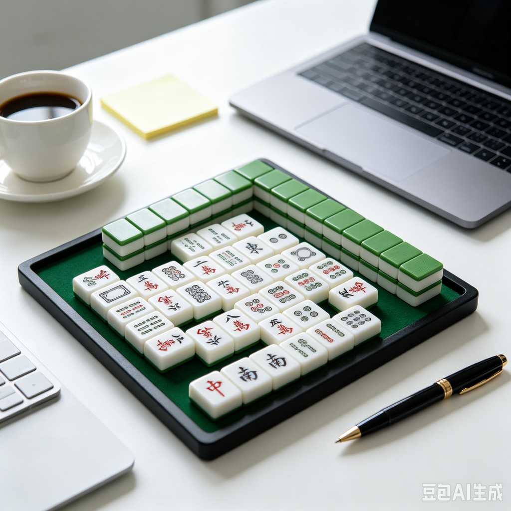 logo engrave mahjong tiles