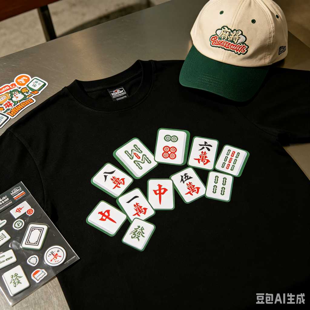 mini mahjong tiles keychain
